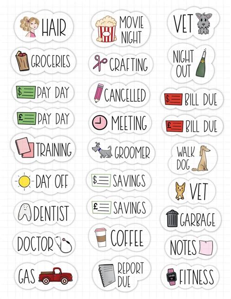 Lifestyle Digital Stickers For Goodnotes Cute Daily Etsy Artofit