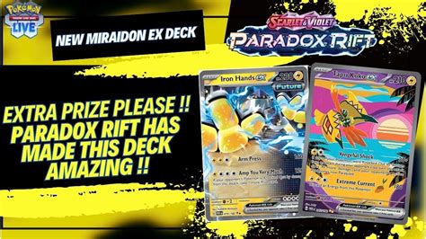 New Miraidon EX Deck With Iron Hands EX And Tapu Koko EX Amazing Combo