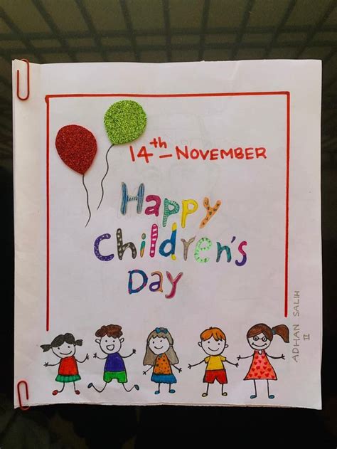 Children's day | Child day, Scrapbook printing, Happy children day cards for kids