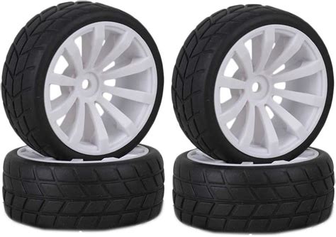 Amazon Lafeina Rubber Tires And Wheels Set For Th Scale Rc