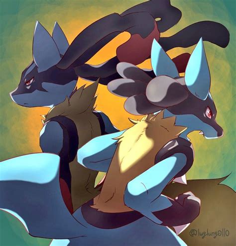 Lucario And Riolu Temple Photo In Pokemon Art Pokemon Images