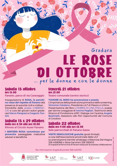 Le Rose Di Ottobre Per Le Donne E Con Le Donne Ottobre Il Mese