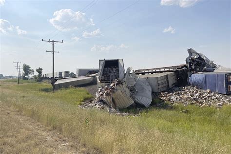 Train Derailment in Northern Montana Spills Freight, but Hazmat Car ...