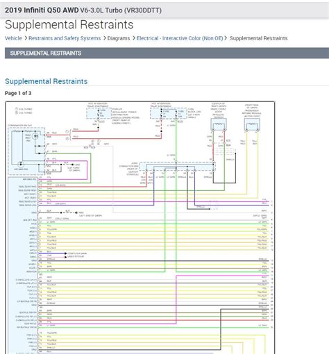 Infiniti Q50 Awd V6 3 0l Turbo Vr30ddtt 2020 2019 2018 Electrical Wiring Diagrams En Pdf