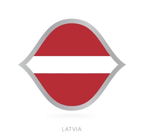 Premium Vector | Latvia national team flag in style for international ...