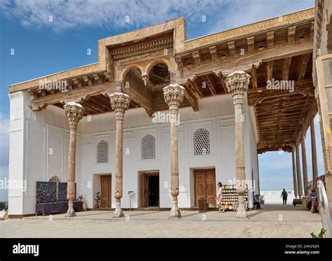 Mosque In Citadel And Fortress The Ark Bukhara Uzbekistan Central