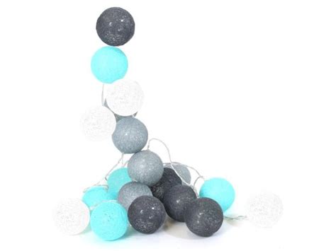 Guirlande Lumineuse à Led 20 Boules 345cm Bleu