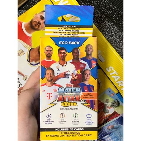 HỘP THẺ CẦU THỦ MATCH ATTAX EXTRA 23 24 ECO PACK 37 thẻ Shopee Việt Nam