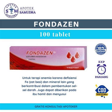 Jual Fondazen S Ifars Kaplet Folic Acid Vitamin Ibu Hamil Box