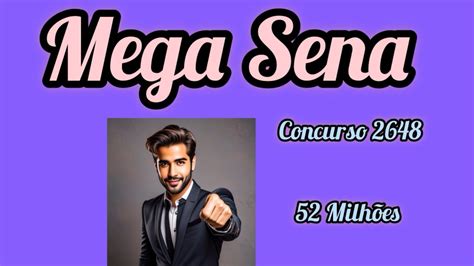 Tabela Análise e Palpites Para Mega Sena concurso 2648 YouTube