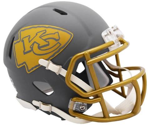 Kansas City Chiefs Riddell Slate Speed Mini Helmet - CLARKtoys