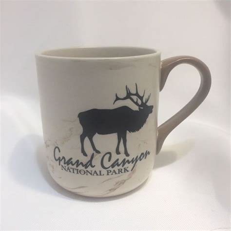 Grand Canyon National Park ElK Marble Swirl Stoneware Coffee Mug