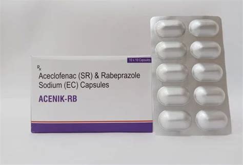 ACENIK RB ACECLOFENAC SR RABEPRAZOLE SODIUM EC CAPSULES 200 Mg