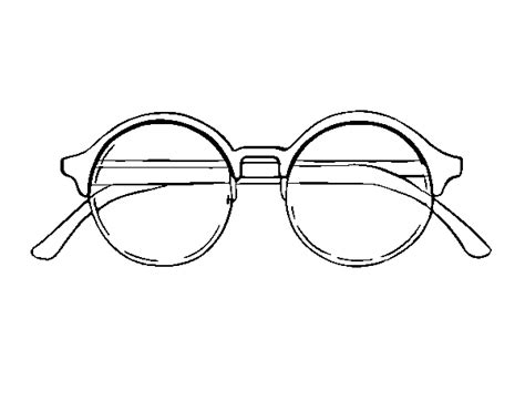 Dibujo De Gafas Redondas Para Colorear Dibujos Net