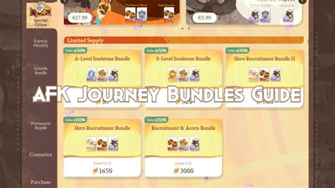 Afk Journey Bundles Guide Afk Journey Guides