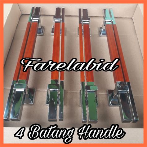 Jual 4 Batang Handle Pintu Rumah Stainless 60 Cm Gagang Pintu Modern 45