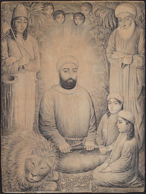 Isma'il Jalayir | Imam 'Ali and Sons with a Lion | The Metropolitan ...