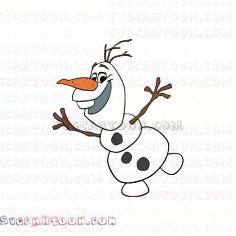 Frozen Olaf Dancing 3 Svg Dxf Eps Pdf Png