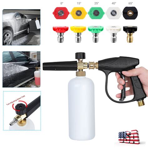 Snow Foam Pressure Washer Gun Car Wash Soap Lance Cannon Spray Jet