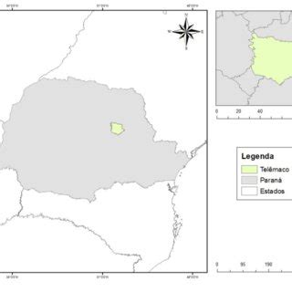 é apresentado o mapa de localização geográfica da região de coleta