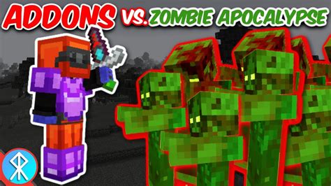 Minecraft Addons Vs The Zombie Apocalypse YouTube