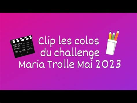 Colos R Alis S Pour Le Challenge Maria Trolle Du Mois De Mai