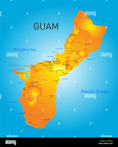 Guam Map Hi Res Stock Photography And Images Alamy