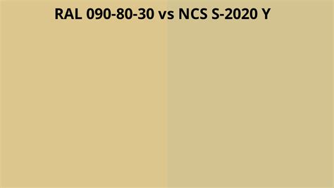 Ral 090 80 30 Vs Ncs S 2020 Y Ral Colour Chart Uk