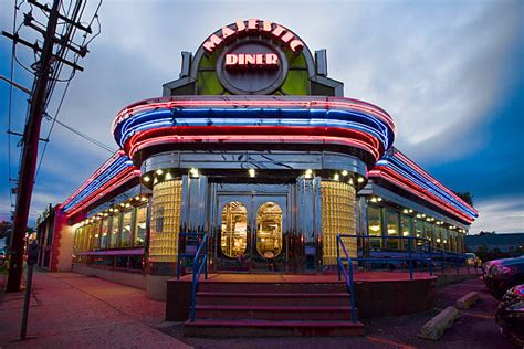 1500 Retro Diner Exterior Stock Photos Pictures And Royalty Free