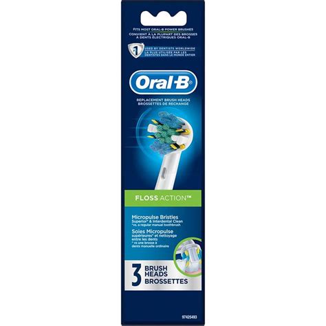 Oral B FlossAction Electric Toothbrush Replacement Brush Heads Refill