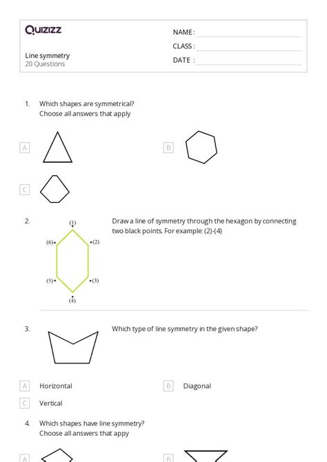 50 Symmetry Worksheets On Quizizz Free And Printable