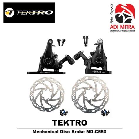 Jual Tektro MD-C550 Road Mechanical Disc Brake Flat Mount Rem Sepeda di ...