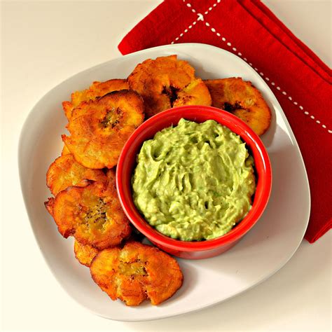 Fried Plantains With Avocado Dip Recipe Plantains Fried Plantains