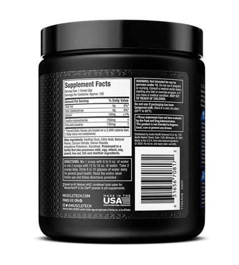 MuscleTech Cell Tech Creactor Creatine HCL Powder 120 Servings