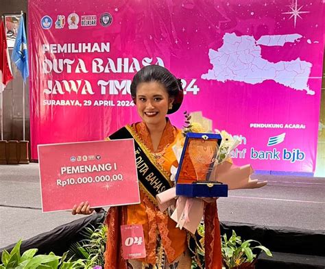 Mahasiswa Ilmu Komunikasi Jadi Pemenang 1 Duta Bahasa Jawa Timur 2024