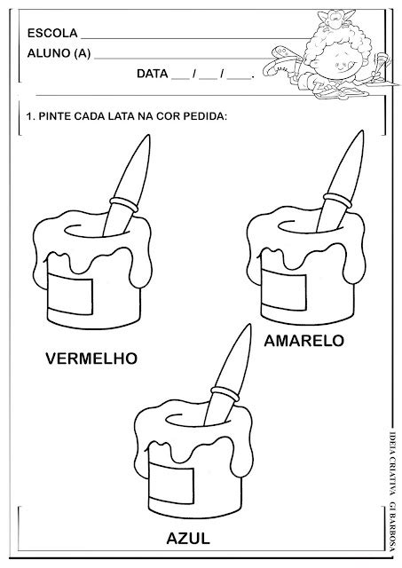 AlfabetizaÇÃo Cefapro Pontes E Lacerdamt Atividades Com Cores