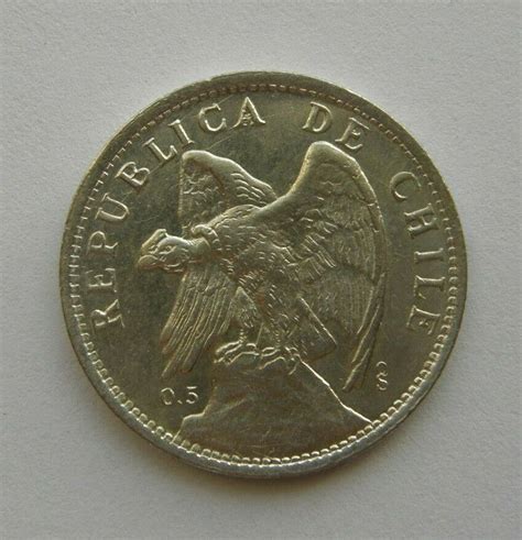 Chile Coin 1 Peso ( Un Peso ) 1927 Silver .500 9gr. 29mm – Antique ...