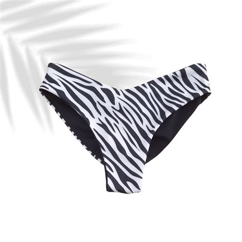 Bikini Bottom Brasilero Zebra Print