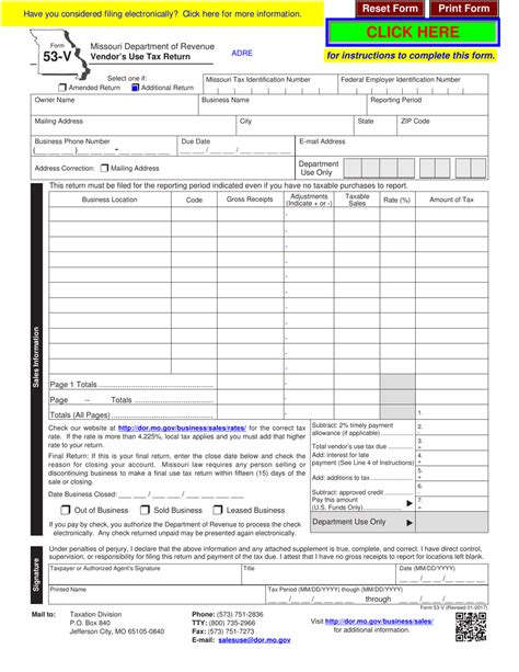 Form 53 V Fill Out Sign Online And Download Fillable Pdf Missouri