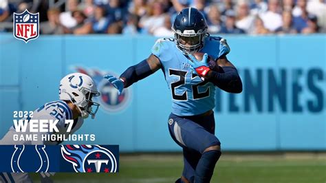 Indianapolis Colts Vs Tennessee Titans 2022 Week 7 Game Highlights