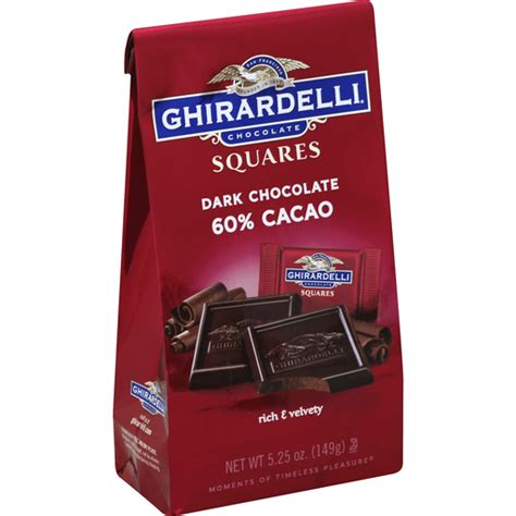 Ghirardelli Chocolate Squares Cacao Dark Chocolate Packaged