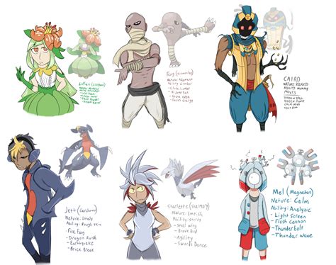 Ether Draws — Pokemon gijinka art dump