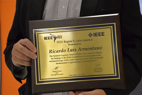 El Premio Anual The Eminent Engineer Del IEEE Ha Sido Otorgado Al