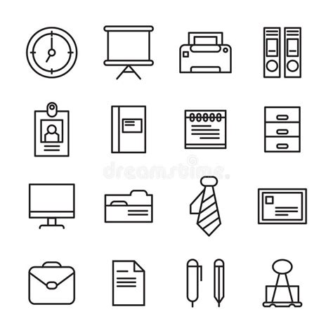 Office Tools Icon Stock Vector Illustration Of File 97106743