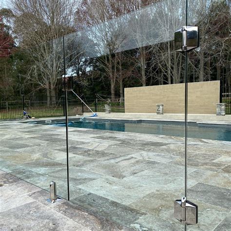 Top Mounted Frameless Aluminium Mm Toughened Laminated Glass