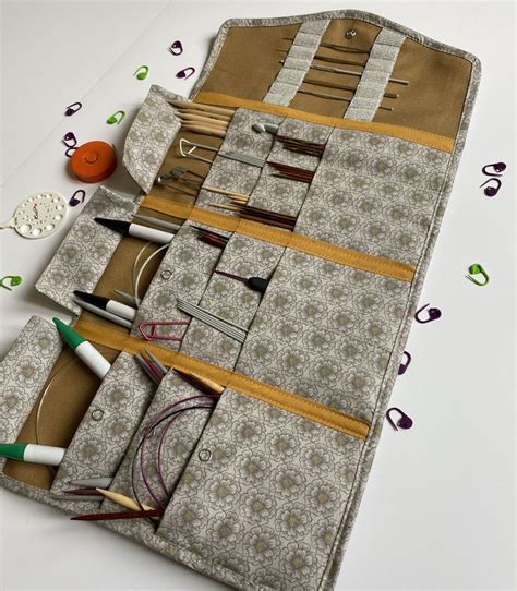 Knitting Needle Case Pdf Sewing Pattern Organizer Etsy Norway