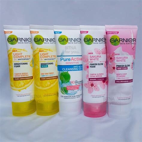 Jual Garnier Facial Foam Sakura White Light Complete Pure Active