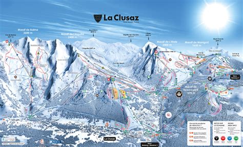 La Clusaz Piste Map