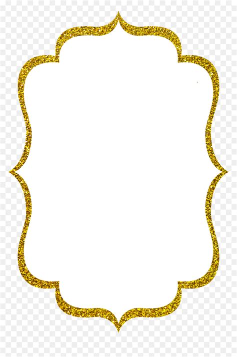 Gold Glitter Frame Png Transparent Png Vhv