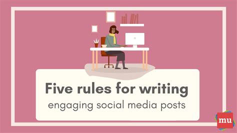 Infographic Five Rules For Writing Engaging Social Media Posts